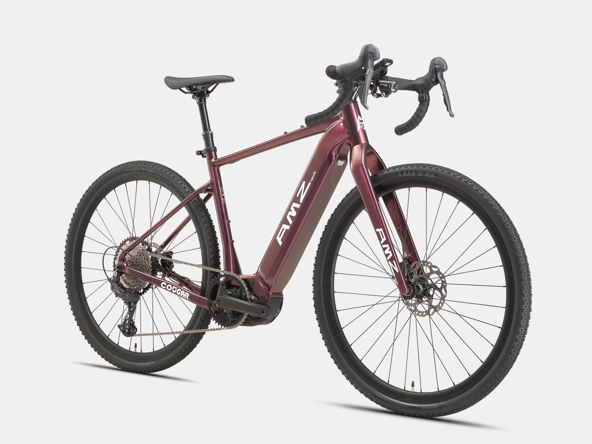 Cougar Electric Gravel Bike - AMZcycleCRIMSON PURPLE