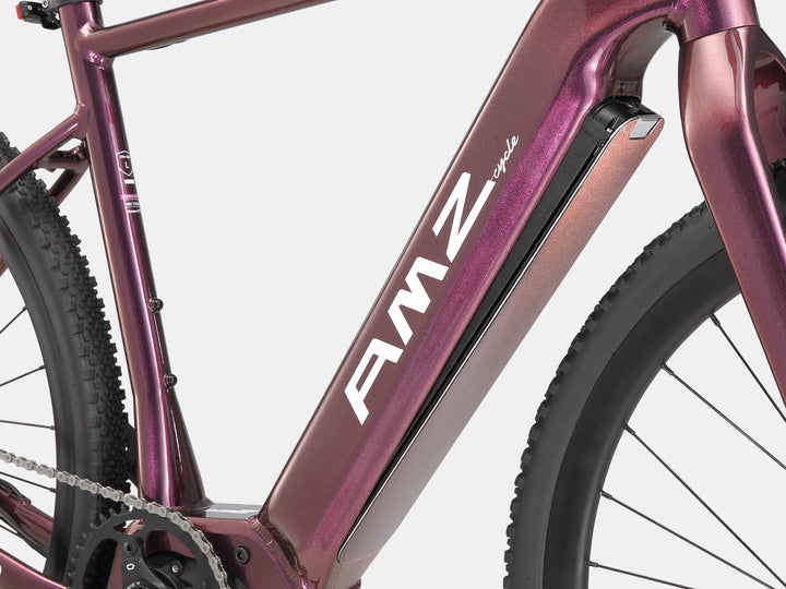 Cougar Electric Gravel Bike - AMZcycleCRIMSON PURPLE