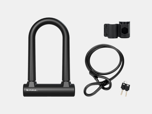 Durable, Secure, and Convenient AMZcycle Bike Lock Set - AMZcycleBlack